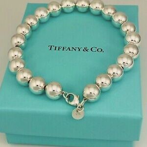 SOLD. Tiffany&Co estate ball  silver bracelet